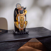 Lord Shrinathji Sculpture Medium Black Limited Edition lladro lord shrinathji sculpture medium black limited edition