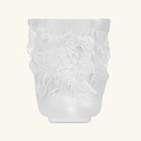 lalique pivoines vase mini clear
