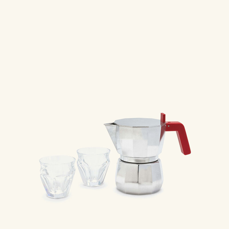 باكارا طقم أليسي وموكا من الكؤوس باللون الشفاف