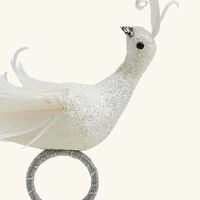 Frost Bird Napkin Ring White kim seybert frost bird napkin ring white