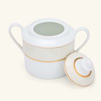 Sauvage Blanc Sugar Bowl Gold bernardaud sauvage blanc sugar bowl gold