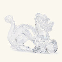 baccarat zodiaque dragon figurine mini clear