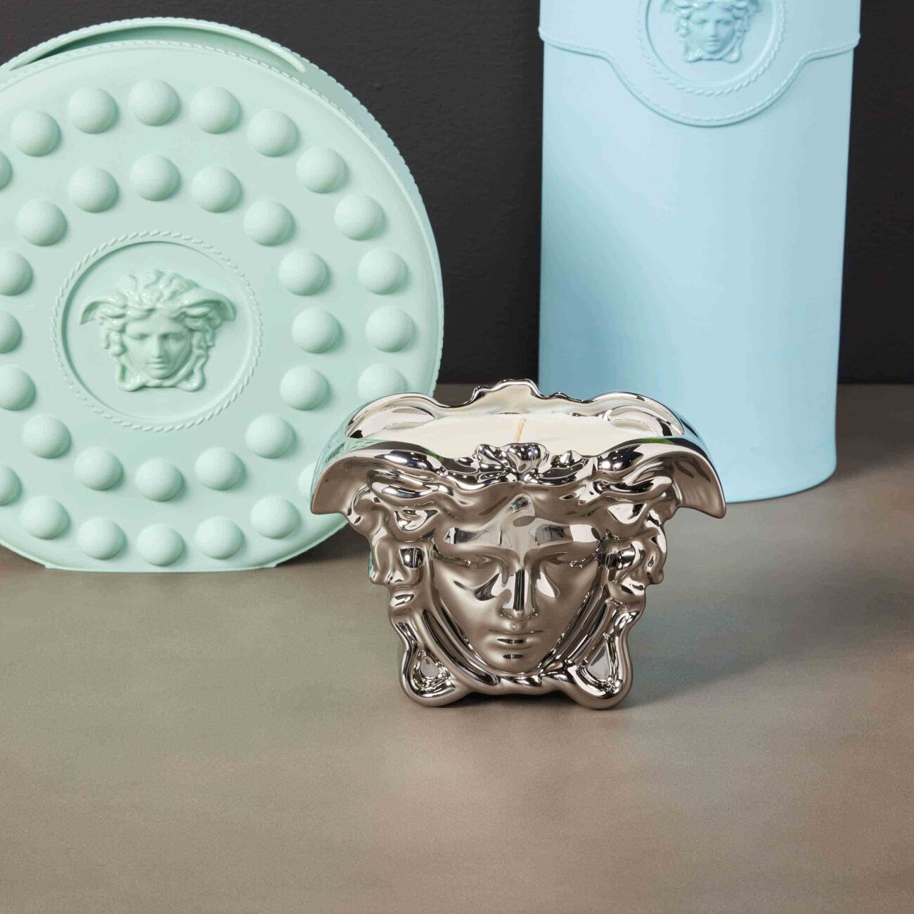 Medusa Grande Candle Silver versace medusa grande candle silver