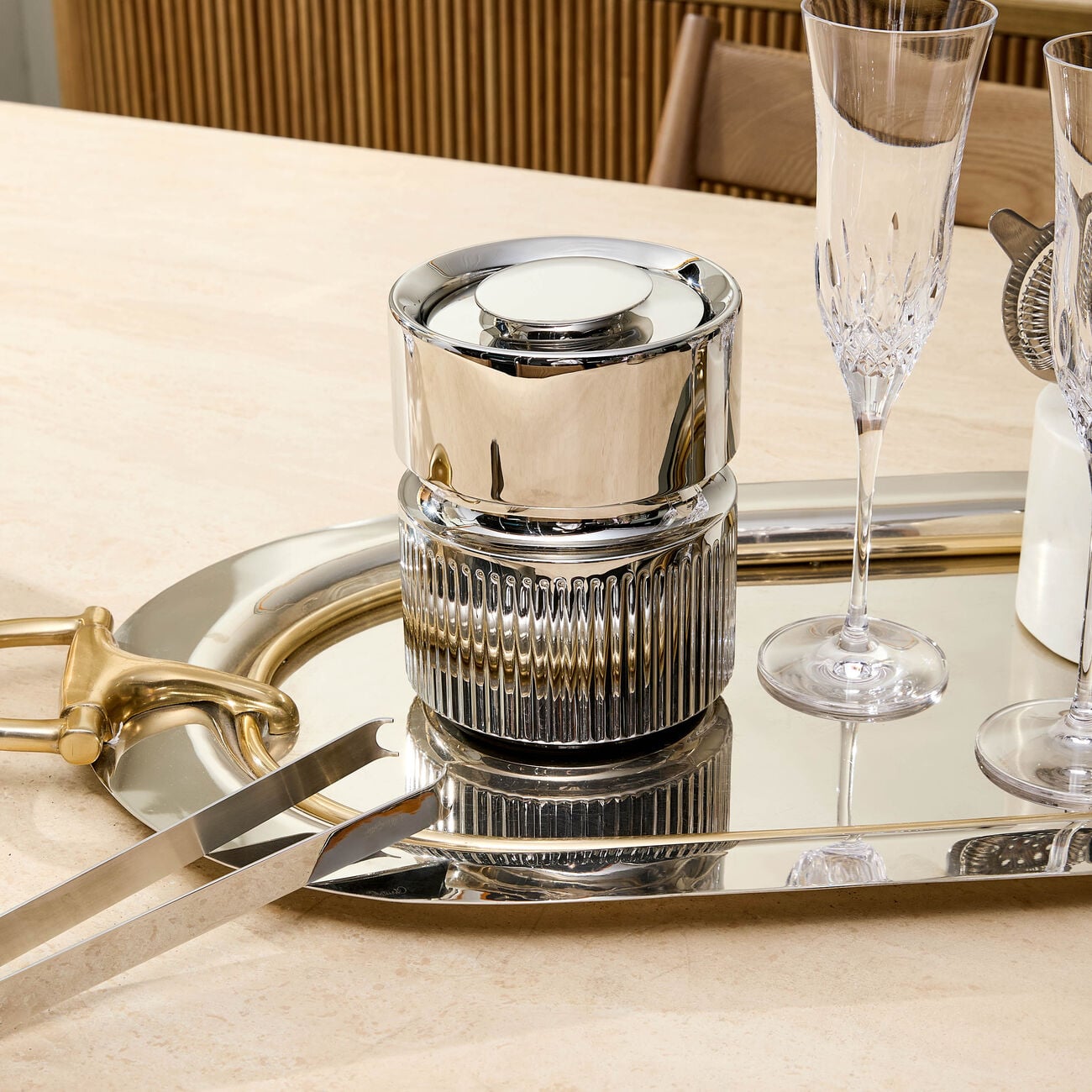 Club 30 Ice Bucket Silver christofle club 30 ice bucket silver