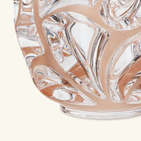 lalique tourbillons vase round small pink