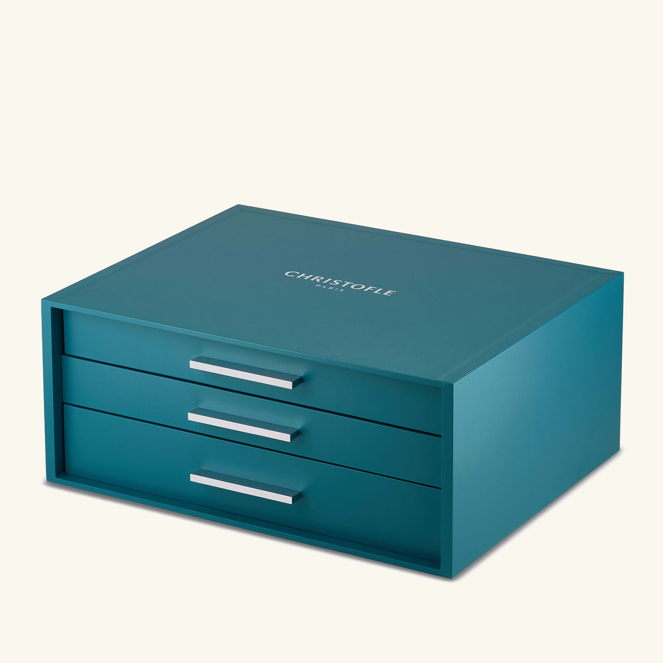 Albi Acier 110 Piece Flatware Set with Chest Stainless Steel christofle albi acier 110 piece flatware set with chest stainless steel