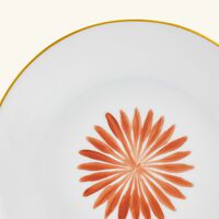 Allée De Cyprès Bread Plate Round Orange 15cm marie daage all e de cypr s bread plate round orange 15cm