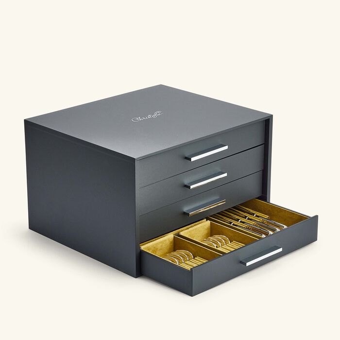 كريستوفل طقم الفضيات آلبي  110 قطع  مع صندوق إمبريال باللون الفضي