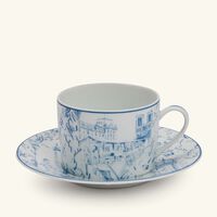 Tout Paris Tea Cup & Saucer Blue bernardaud tout paris tea cup saucer blue