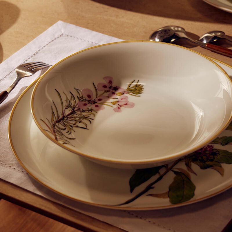 bernardaud jardin indien serving platter round green 32cm