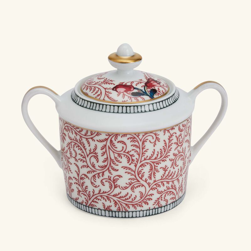 Braquenie Sugar Bowl Red bernardaud braquenie sugar bowl red