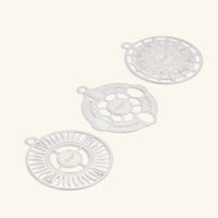 Rêve Cosmique Set of 3 Ornaments Mini Silver Plated christofle r ve cosmique set of 3 ornaments mini silver plated