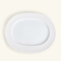 bernardaud ecume serving platter oval white 35cm