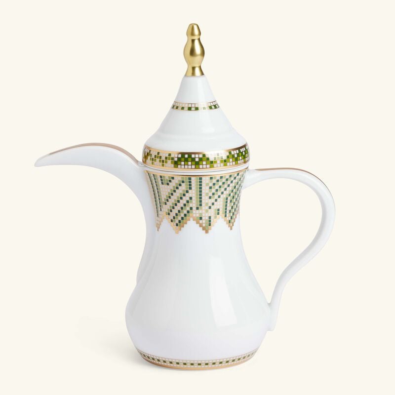 Augusta Oriental Coffee pot Green bernardaud augusta oriental coffee pot green