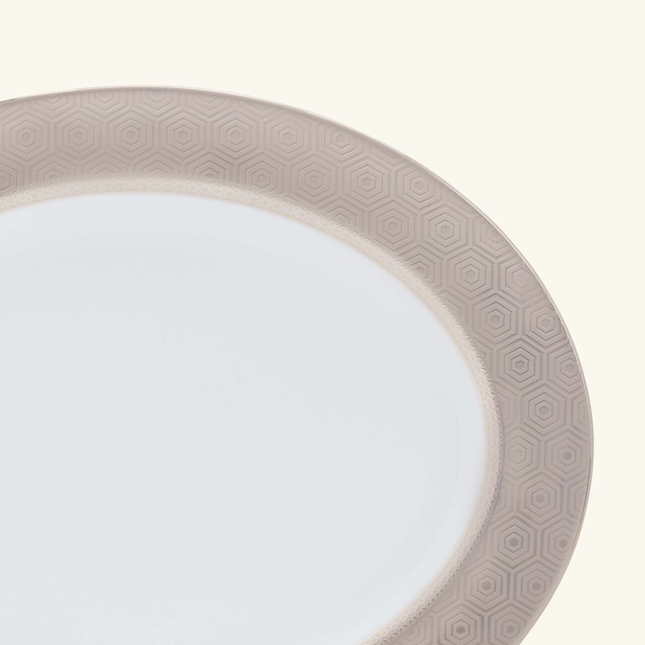 Divine Serving Platter Oval Silver 33cm bernardaud divine serving platter oval silver 33cm