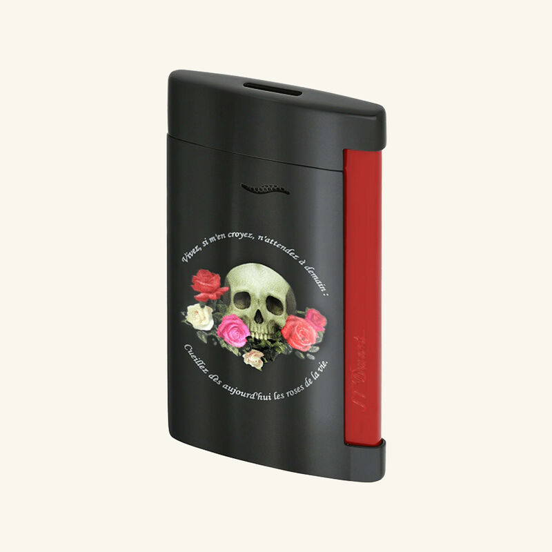 Slim 7 Memento Mori Lighter Black st dupont slim 7 memento mori lighter black