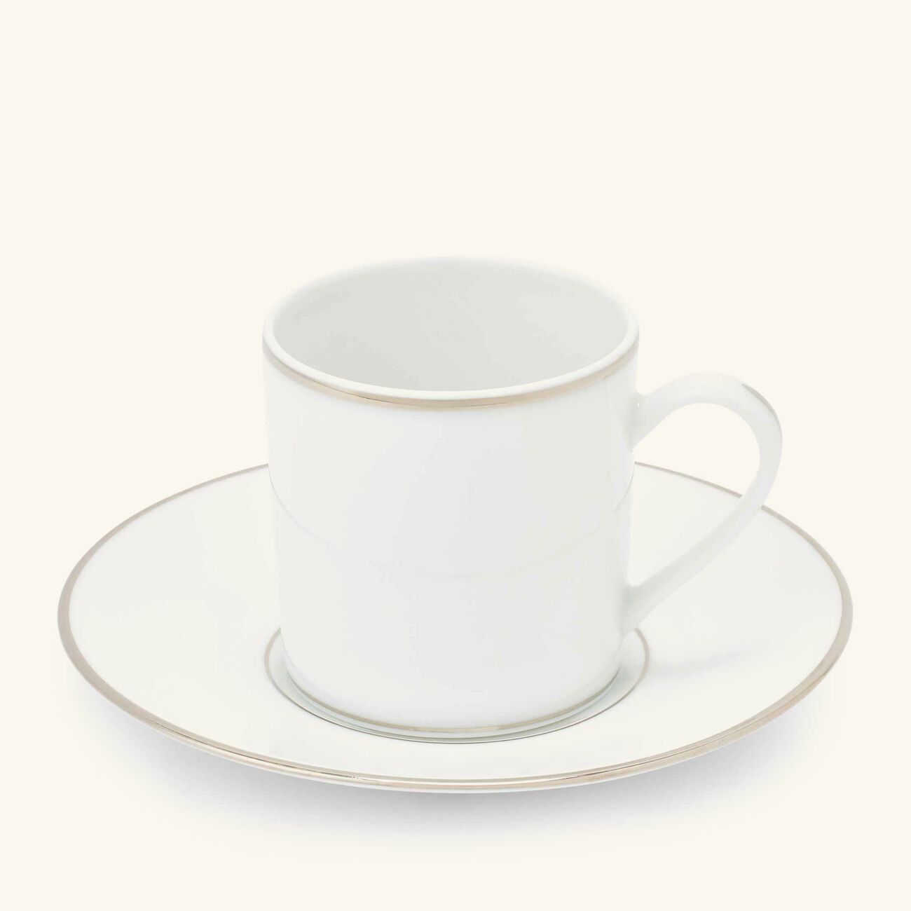 christofle gilded demitasse tea cup   saucer silver