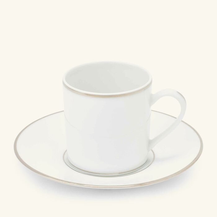 فنجان الشاي جيلدد ديميتاس مع صحنه باللون الفضي كريستوفل فنجان الشاي جيلدد ديميتاس مع صحنه باللون الفضي