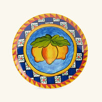 Carretto Lemon Dessert Plate Round 19cm Set Of 2 dolce gabbana casa carretto lemon dessert plate round 19cm set of 2