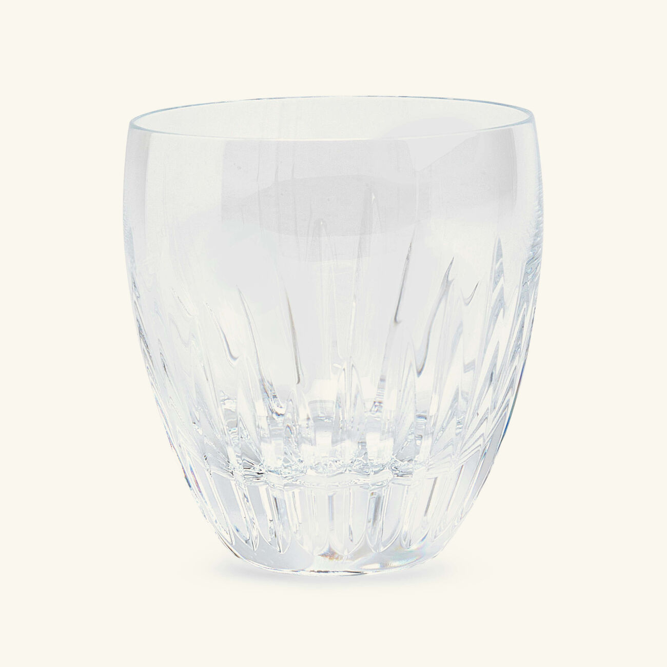 baccarat massena drinking glass large clear set of 2