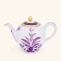 bernardaud prunus soup plate round purple 19cm