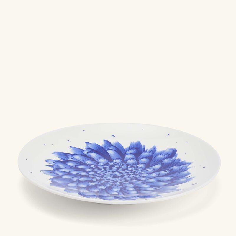 bernardaud in bloom salad plate coupe blue 22cm