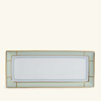 جينوري 1735 طبق ديفا المستطيل للتقديم باللون الأخضر 29 سم