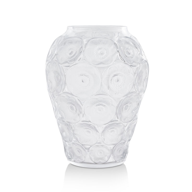 Clear Anmones Medium Vase, large