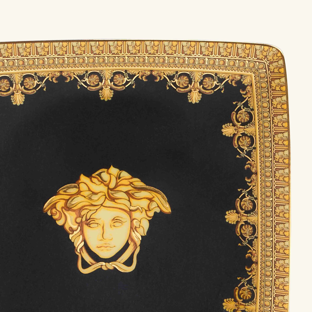 I Love Baroque Trinket Tray Square Black 11cm versace i love baroque trinket tray square black 11cm