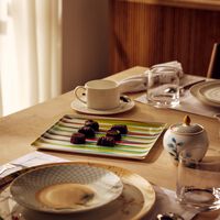 bernardaud marco mencacci serving platter rectangular green 22cm