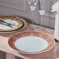 versace scala del palazzo dinner plate round pink 27cm