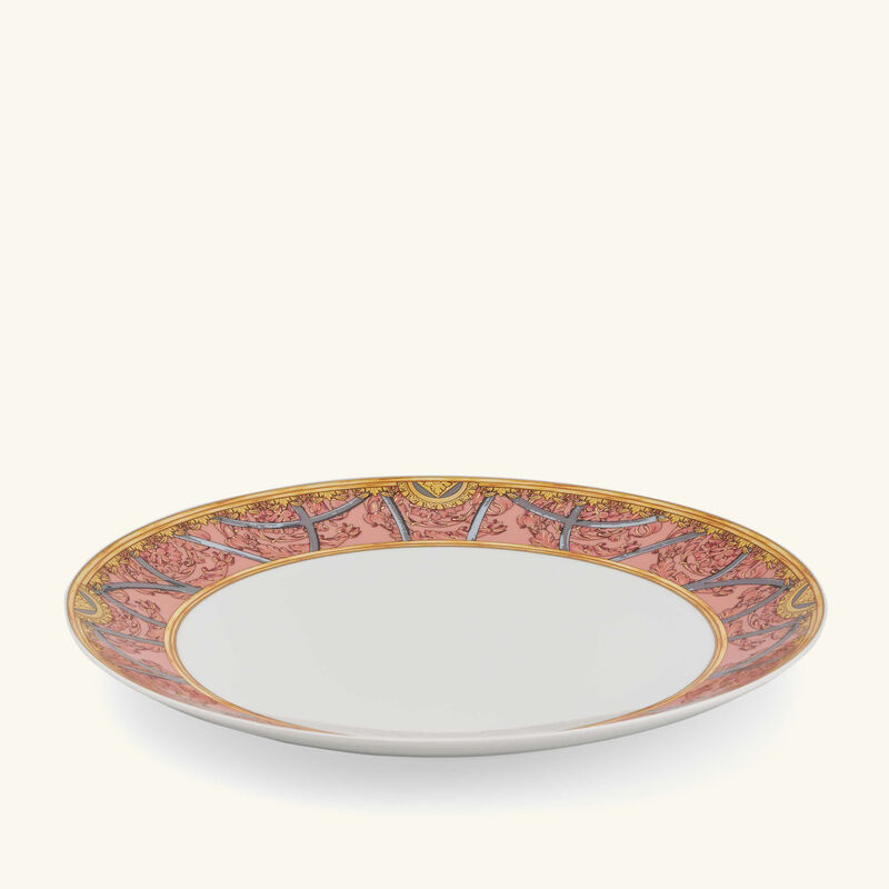 versace scala del palazzo dinner plate round pink 27cm