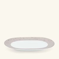 Ecume Serving Platter Oval Silver 21cm bernardaud ecume serving platter oval silver 21cm