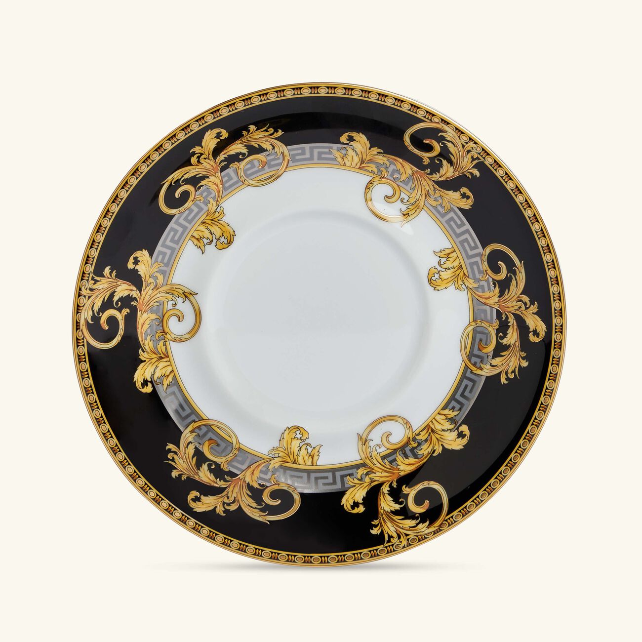 فيرساتشي فنجان القهوة برستيج جالا مع صحنه أسود