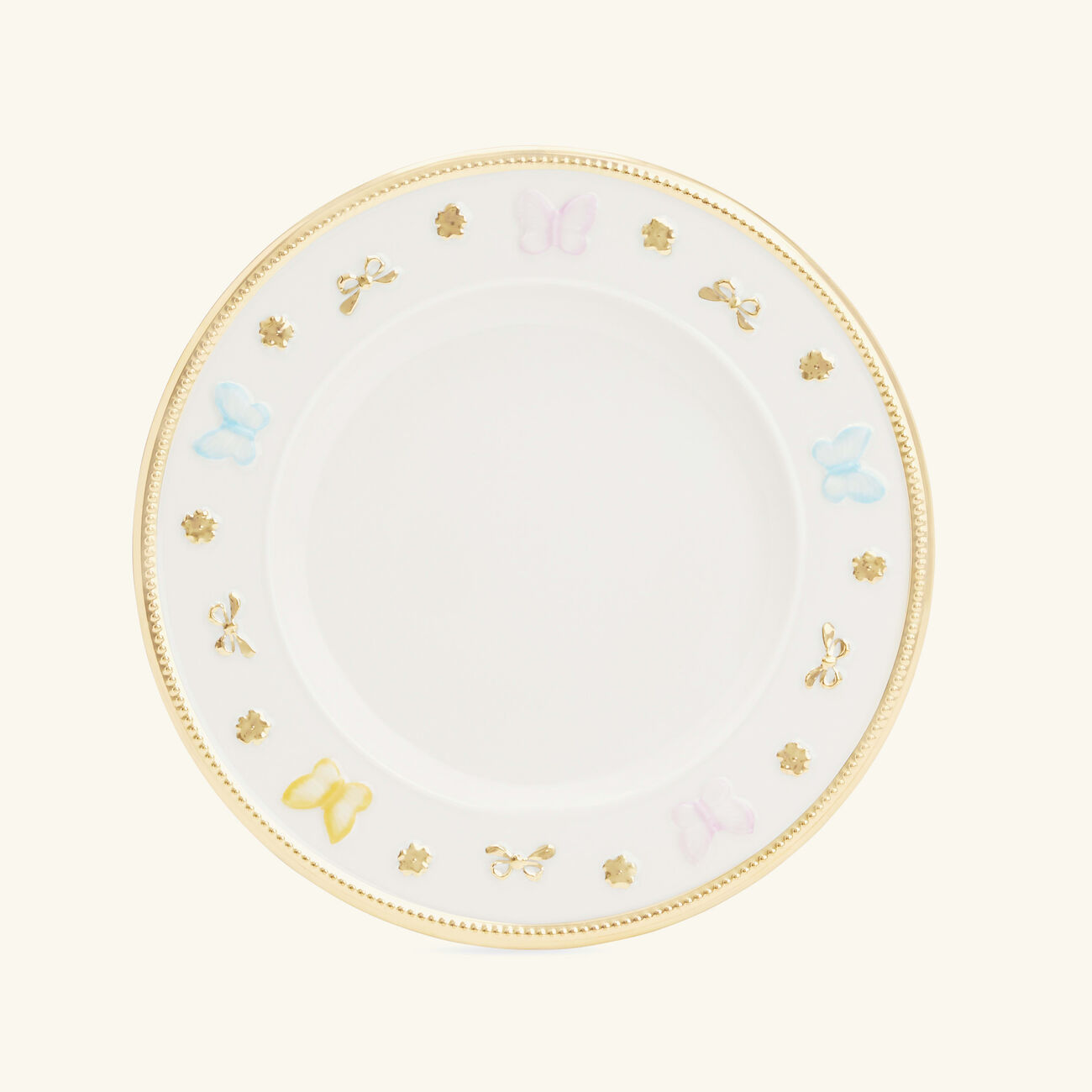 villari butterfly dessert plate white 21cm