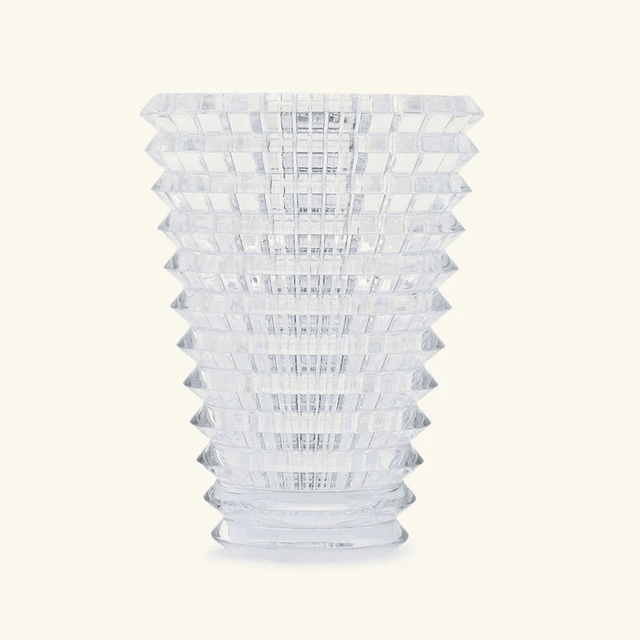 باكارا مزهرية آي دائرية متوسط شفافة