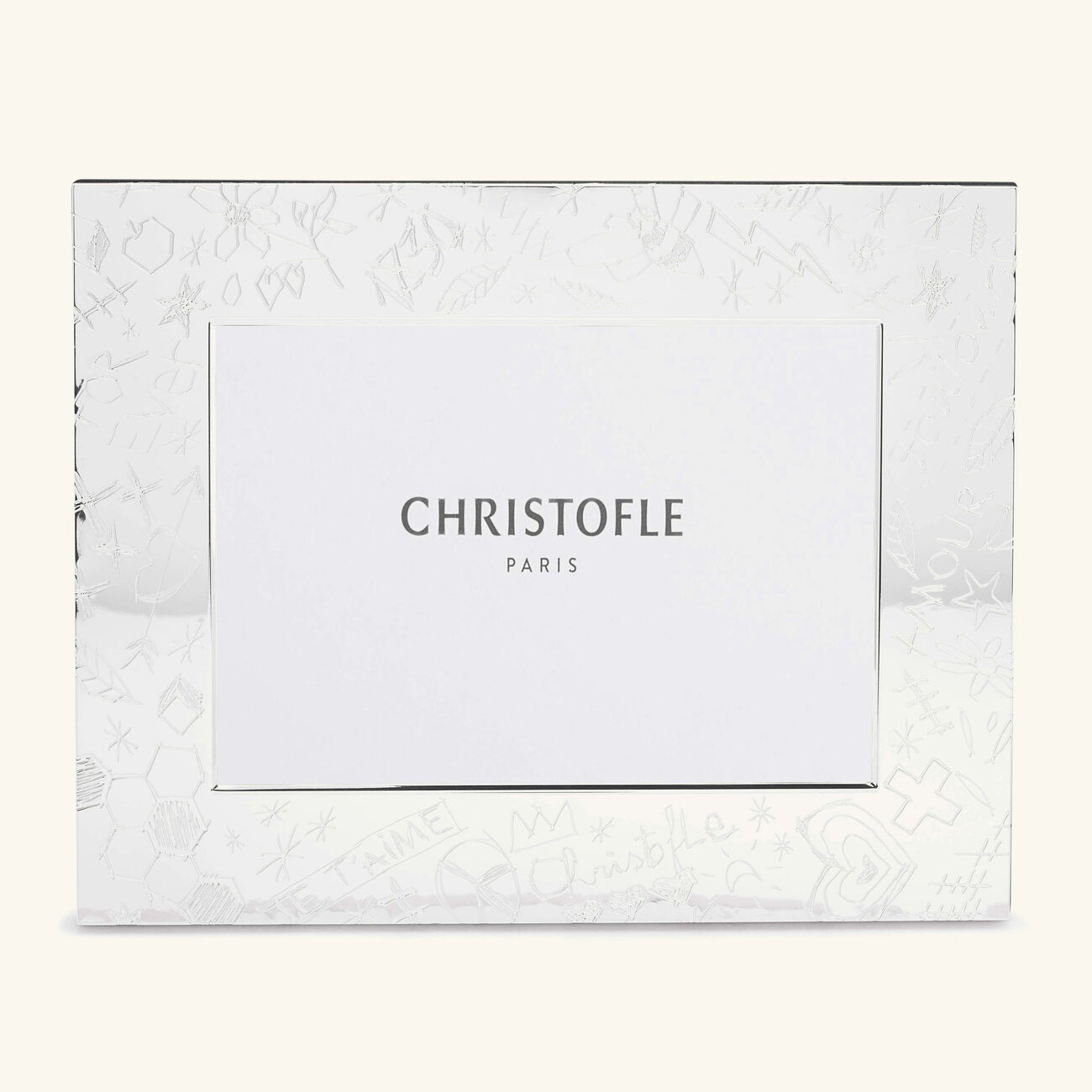 christofle graffiti picture frame silver plated 13x18cm
