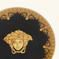 versace i love baroque plate round black 10cm