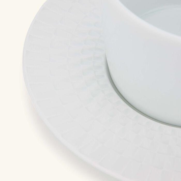 bernardaud twist tea cup   saucer white