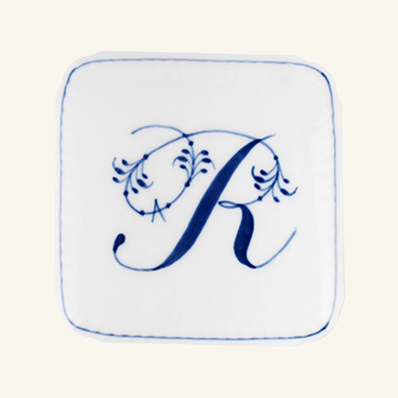 royal copenhagen alphabet collection r bonbonniere box white