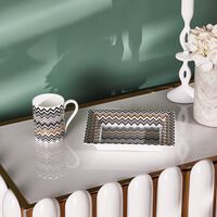 ميسوني هوم صينية الحلى والمجوهرات زيك زاك مستطيلة صغيرة