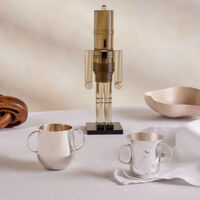 christofle charlie bear baby cup with handles silver plated