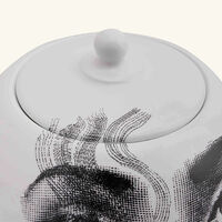 fornasetti il fumo fa male vase mini white