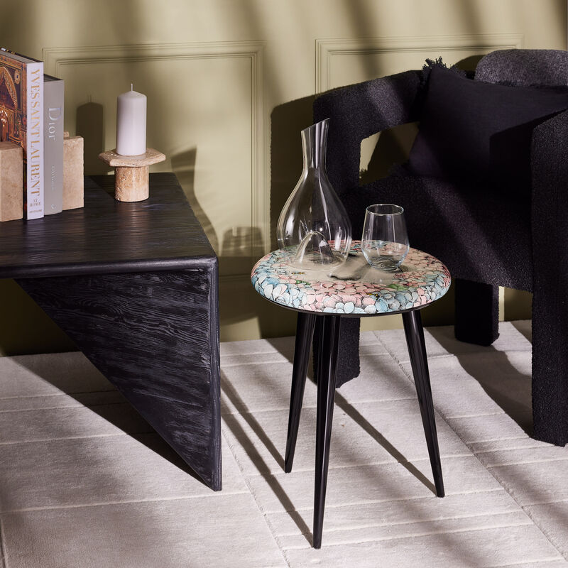 Ortensia Stool Grey fornasetti ortensia stool grey