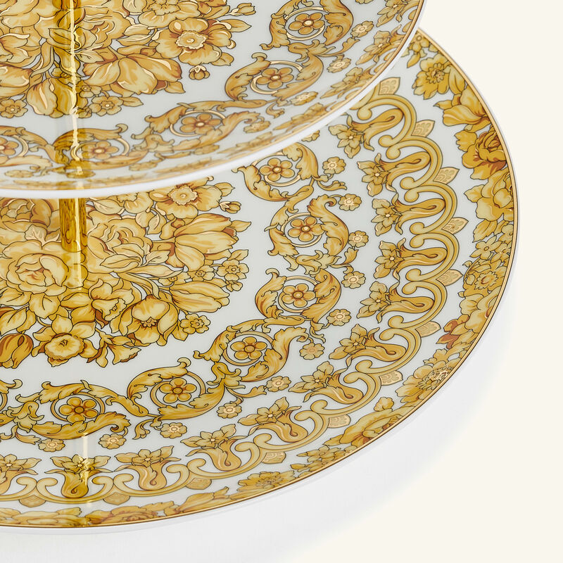 Medusa Rhapsody Cake Stand Gold versace medusa rhapsody cake stand gold