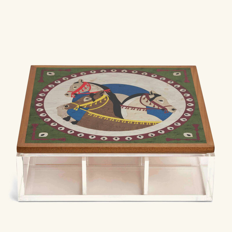 Tea Box Brown aya the art of living tea box brown