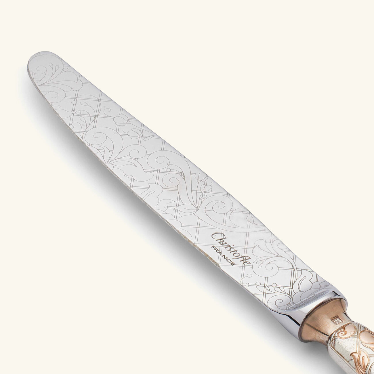 كريستوفل ملعقة المائدة جاردان ديدن المطلية بالذهب