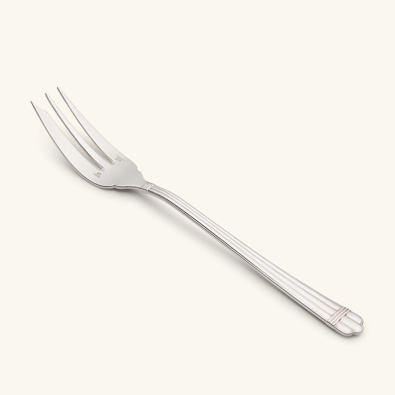 christofle aria serving fork silver plated