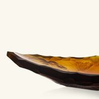 Terramineral Silex Centerpiece Medium Amber lalique terramineral silex centerpiece medium amber