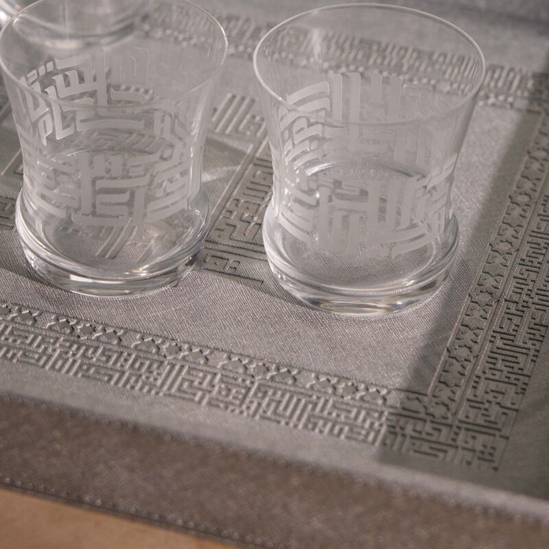 طقم دار المؤلف من 6 كؤوس شفافة للشرب دملاج طقم دار المؤلف من 6 كؤوس شفافة للشرب